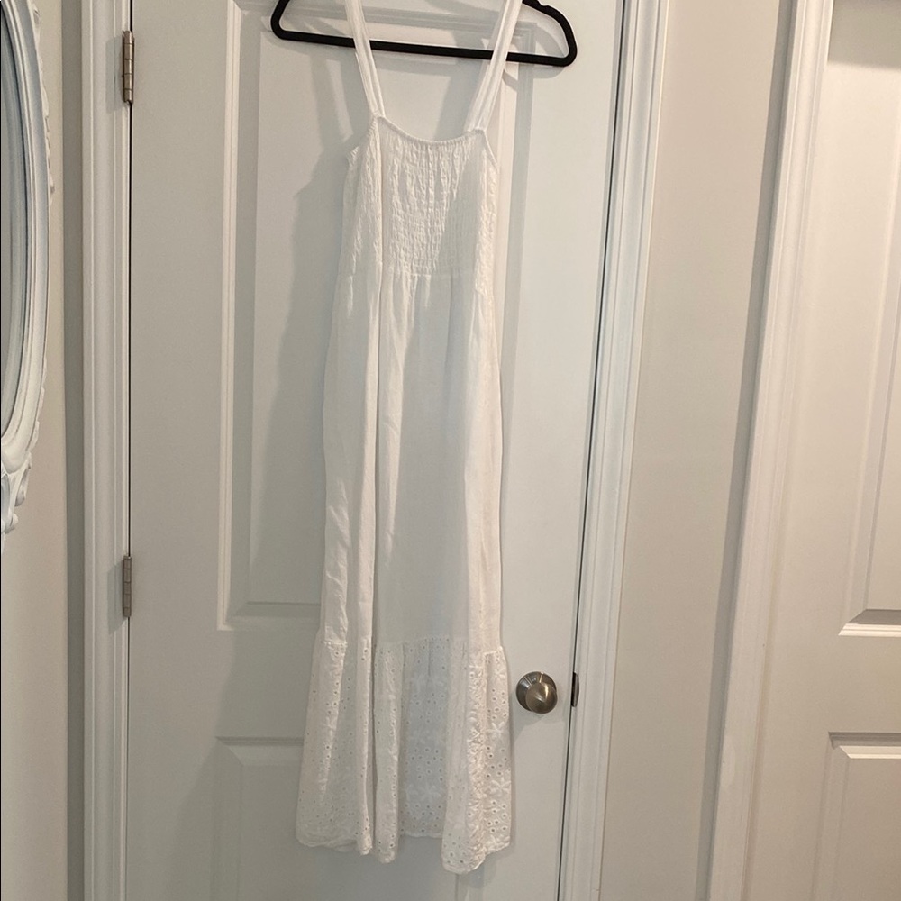 Casual White Maxi Dress made in Italy.